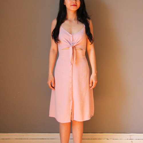 Topshop-Front-Knot-Midi-Dress-Restyling-By-AnyAlterations.com-03